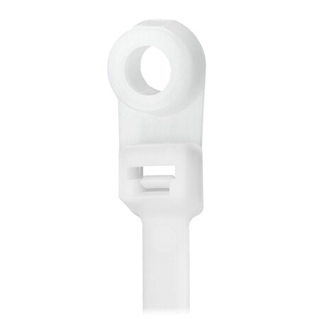 Pacer Group Cable Tie, 8 in L, 2 in Max Bundle Dia., Natural, Nylon 6/6, 50 lb Strength CTMR2S-100